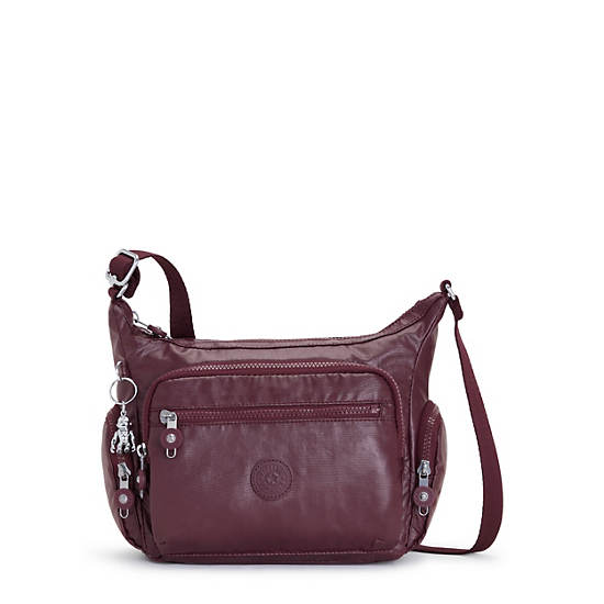 Bolsos Cruzados Kipling Gabbie Small Metallic Vino | MX 1144BE